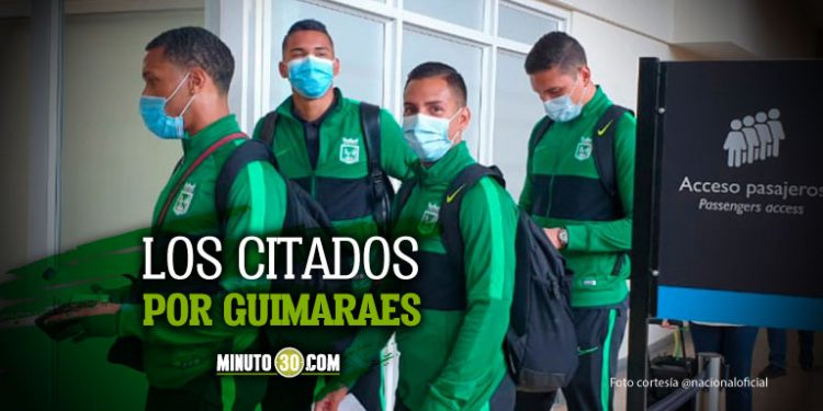 Viajeros Atlético Nacional para enfrentar a Once Caldas